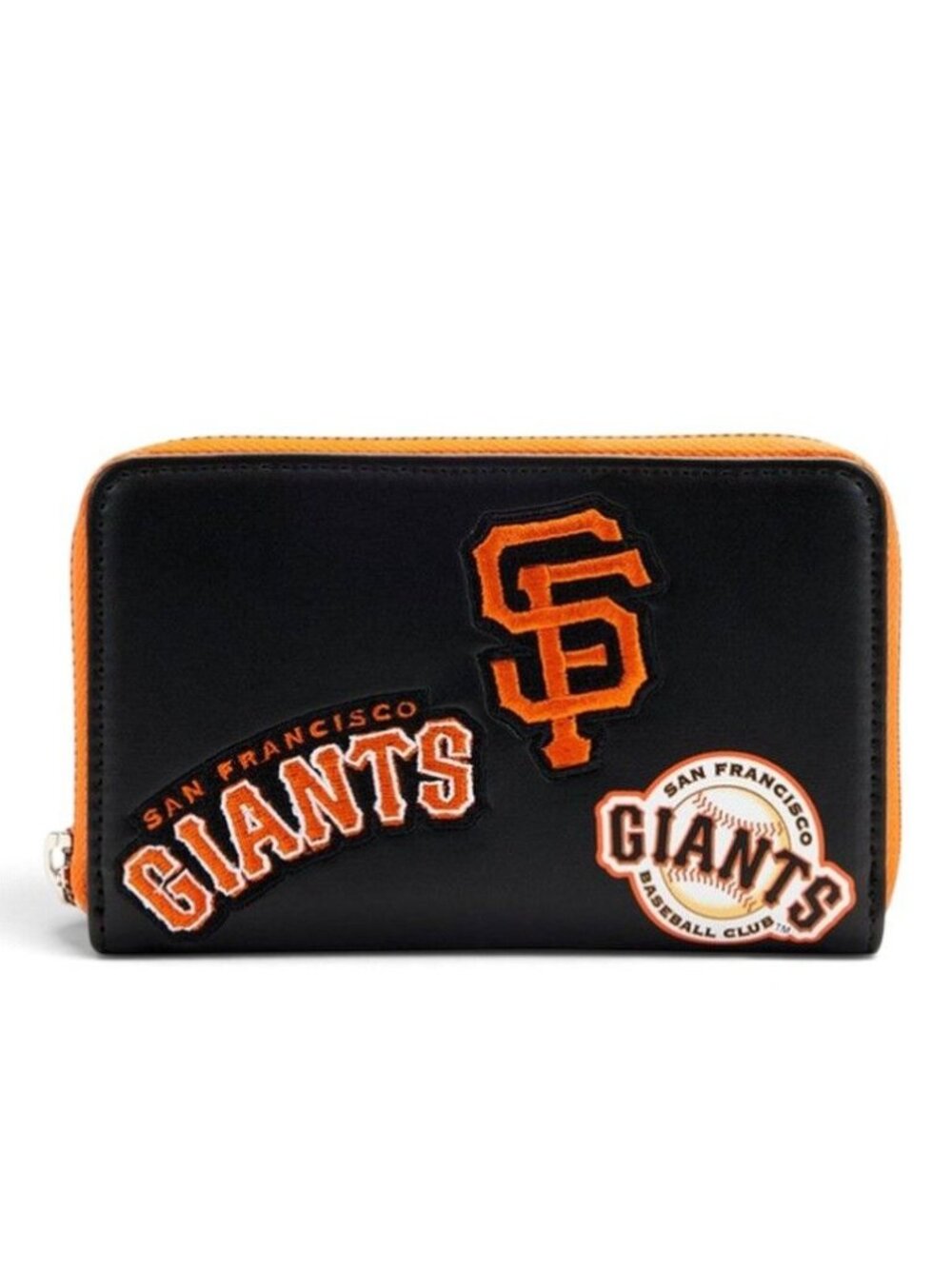 Loungefly San Francisco Giants MLB Zip Around Wallet Black Orange NEW in Package